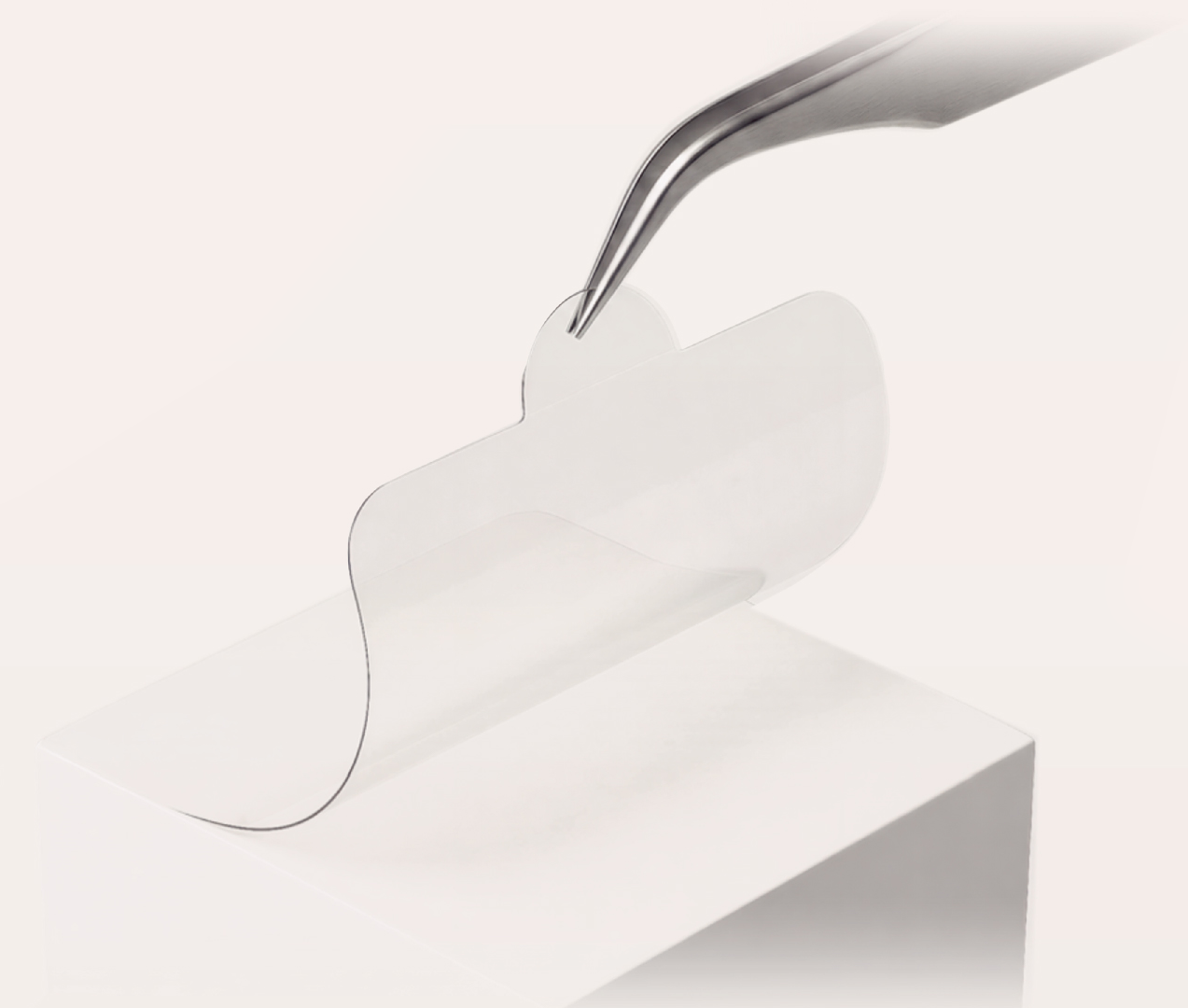 15 × 15 mm large version: peeling off the sampling film
