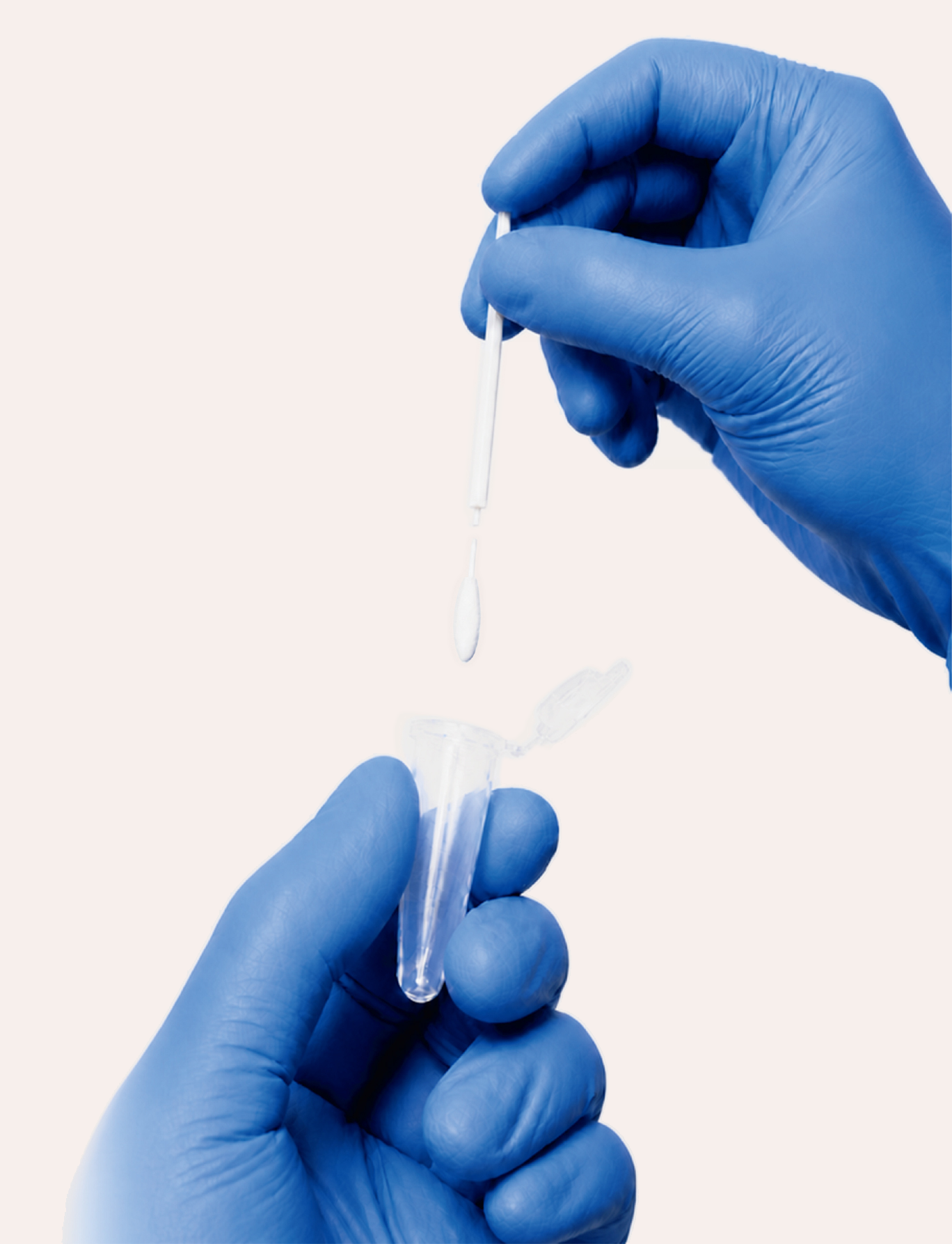 Standard version: press after sampling to transfer the head into the tube